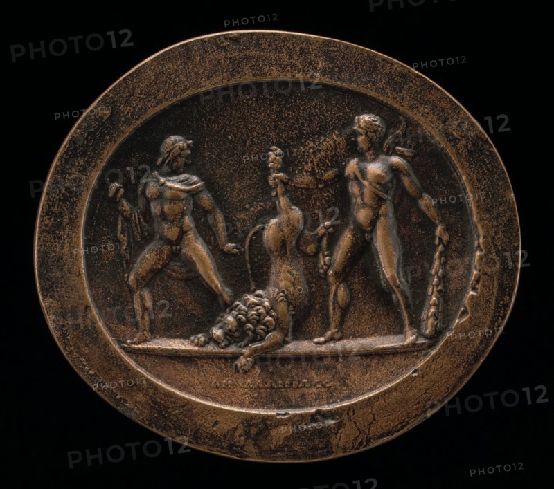 Hercules and the Nemean Lion, 18th century.