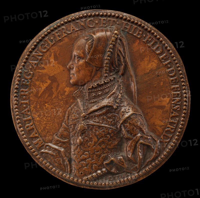 Mary Tudor, 1516-1558, Queen of England 1552 [obverse], 1555.
