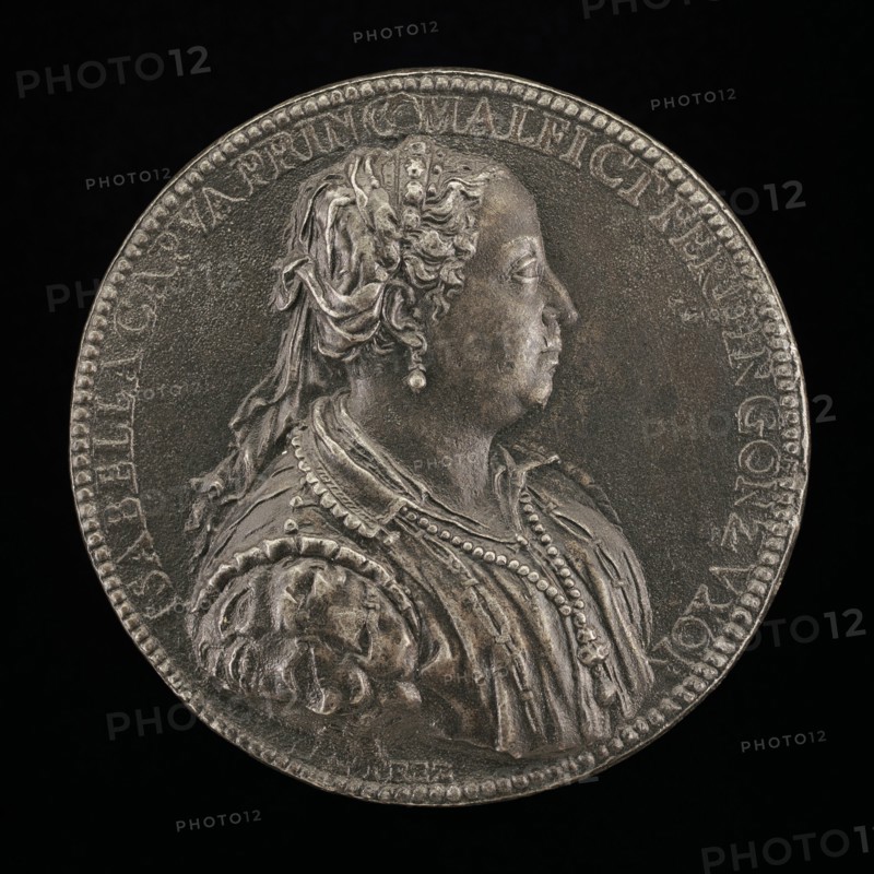 Isabella Capua, Princess of Malfretto, Wife 1529 of Ferrante Gonzaga, died 1559 [obverse].
