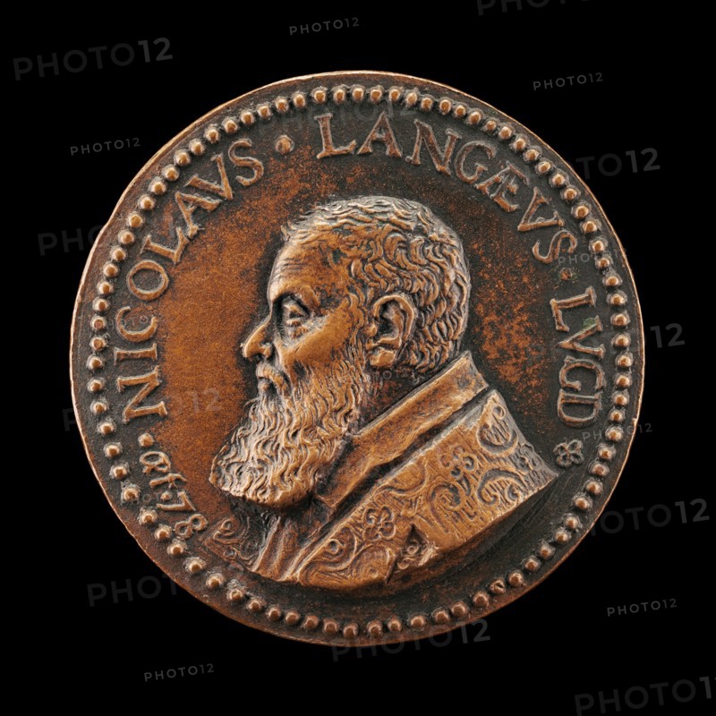 Nicolas de Lange, 1525-1606, Jurisconsult, Antiquarian, and Numismatist [obverse], 1603.