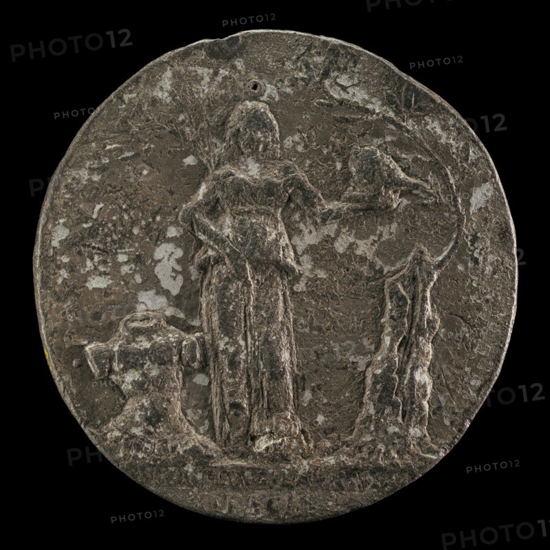 Peace Holding an Olive Branch and Helmet [reverse], 1463.