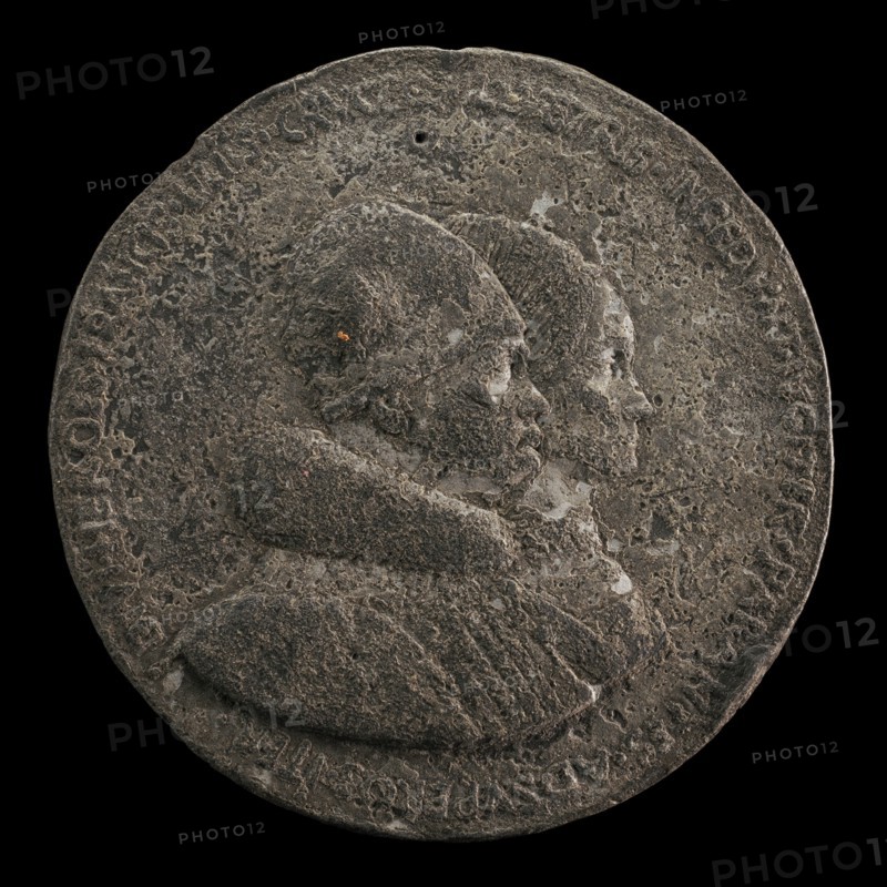 Rene d'Anjou, 1409-1480, King of Naples 1435-1442, and Jeanne de Laval, died 1498 [obverse], 1463.