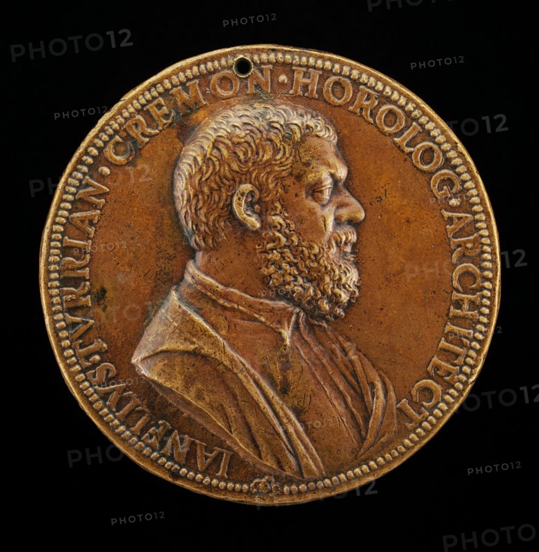 Giannello della Torre of Cremona, 1500-1585, Engineer in the Service of Charles V (obverse).