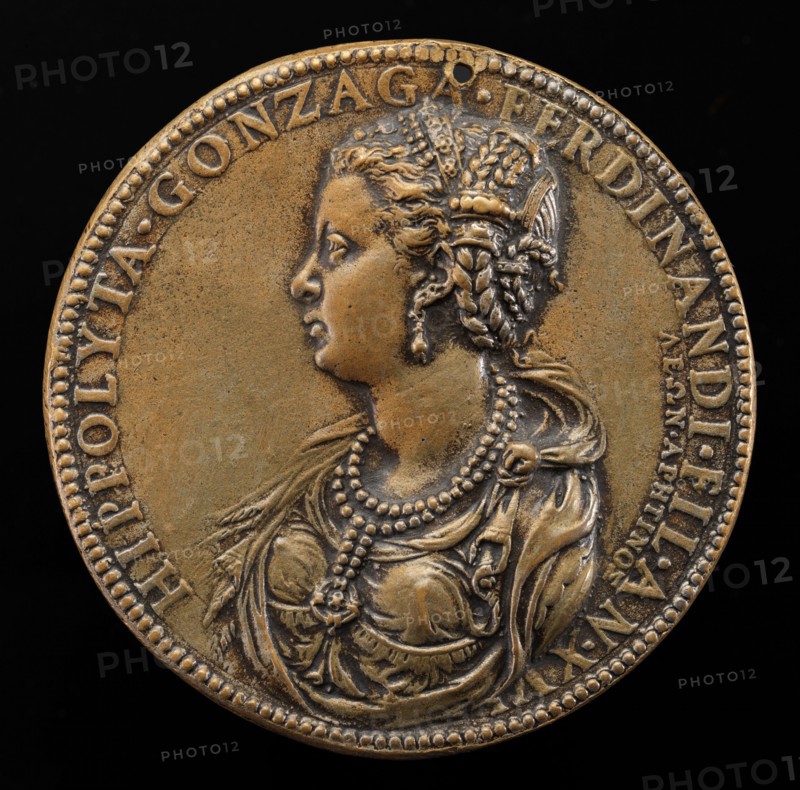 Ippolita Gonzaga, 1535-1563, daughter of Ferrante Gonzaga [obverse], 1551.