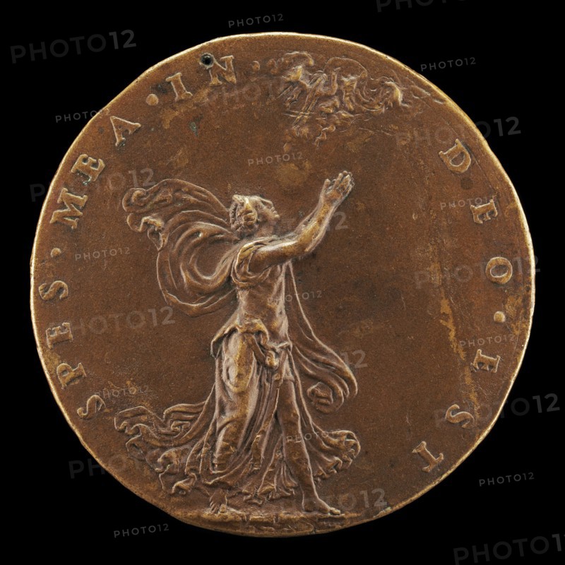 Hope with Hands Raised in Prayer [reverse].
