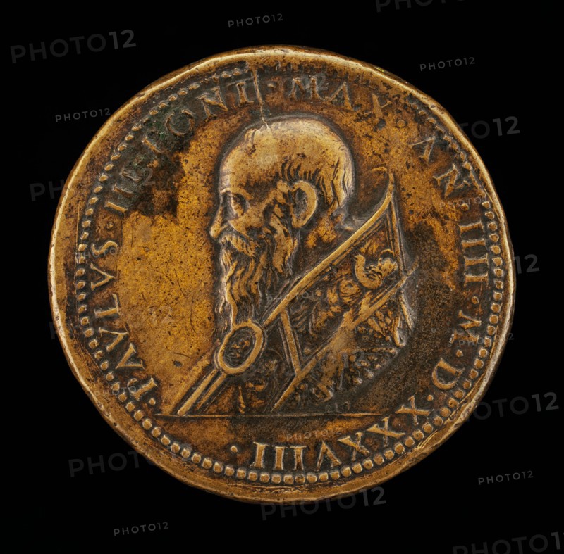 Paul III (Alessandro Farnese, 1468-1549), Pope 1534 [obverse], 1538.