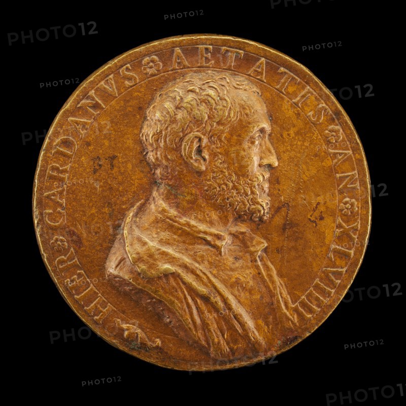 Girolamo Cardano, 1501-1576, Physician and Philosopher of Pavia [obverse], c. 1550.