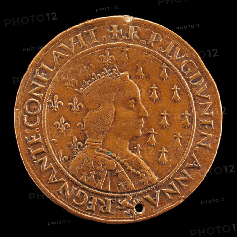 Anne of Brittany, 1477-1514, Wife of Charles VIII 1491 [reverse], 1493/1494.