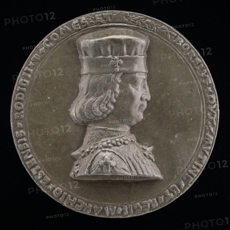Borso d'Este, 1413-1471, Marquess of Ferrara 1450, Duke of Modena and Reggio 1452 [obverse], 1460.