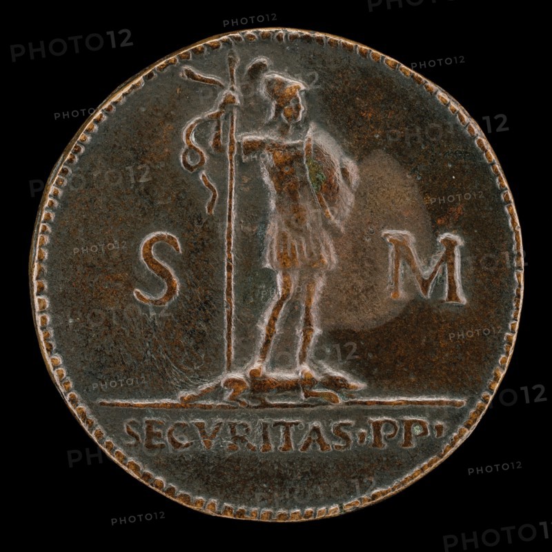 Armed Figure Standing on a Prostrate Wolf [reverse].