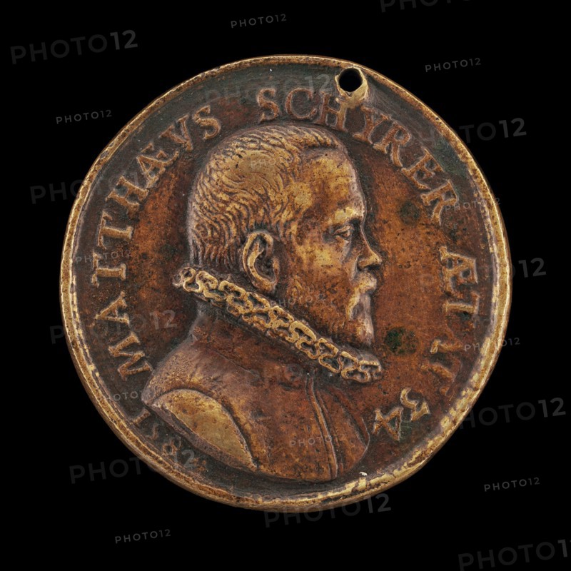 Matthaus Schyrer, born 1550, Printer [obverse], 1584.