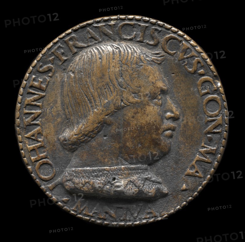 Gianfrancesco Gonzaga di Rodigo, 1445-1496, Lord of Bozzolo, Sabbioneta, and Viadana 1478 [obverse].