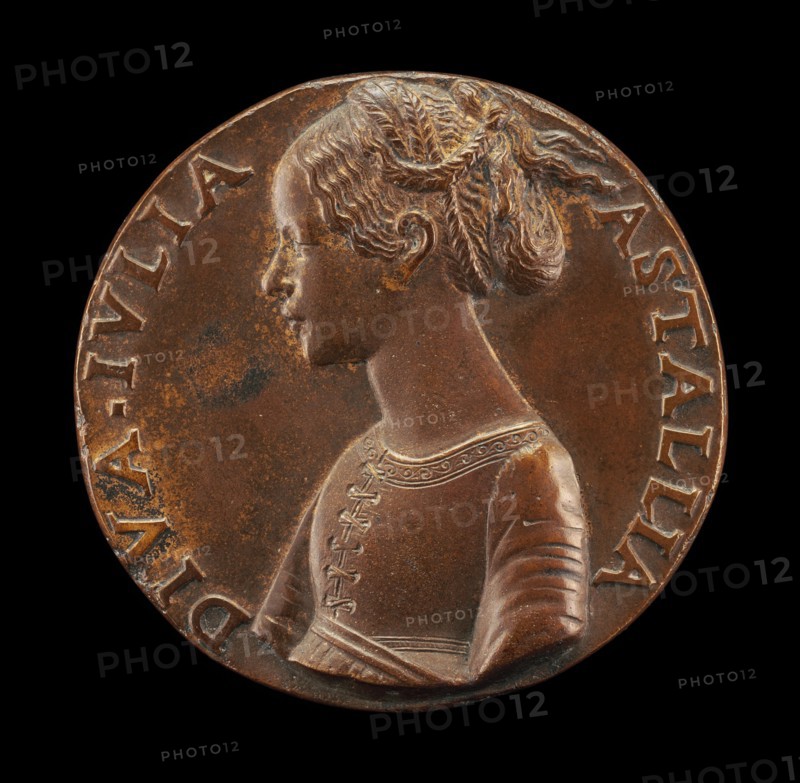 Giulia Astallia [obverse], c. 1485. Possibly by Giancristoforo Romano.