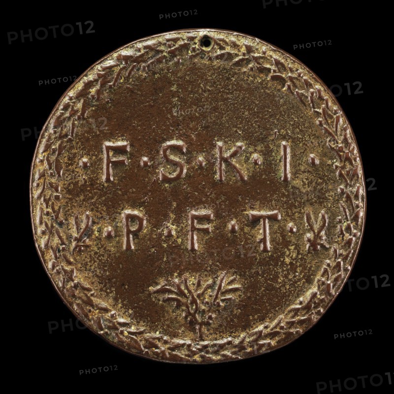 Initials of the Seven Virtues [reverse], c. 1440/1443.