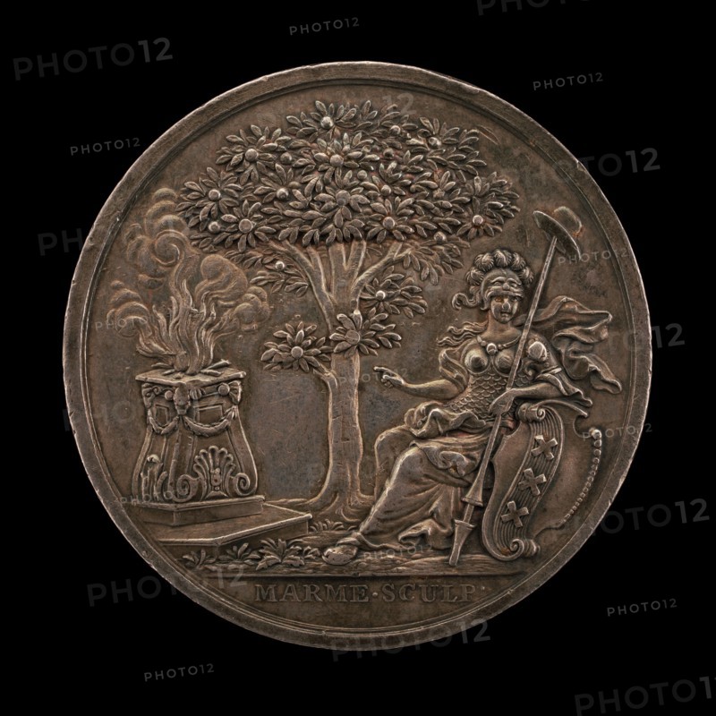 Minerva Encouraging the State [reverse], 1747.