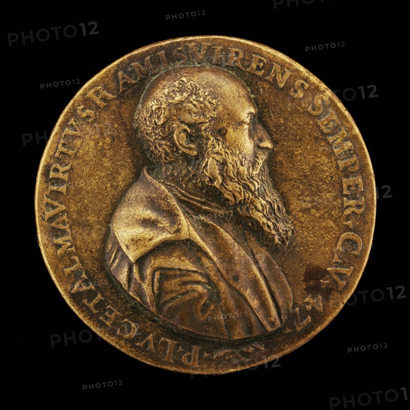 Pietro Lauro, born 1508, Modenese Poet and Scholar [obverse], 1555.