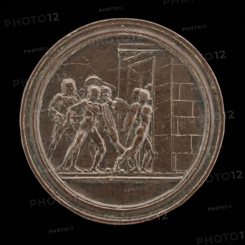 Soldiers Attacking a Gate.