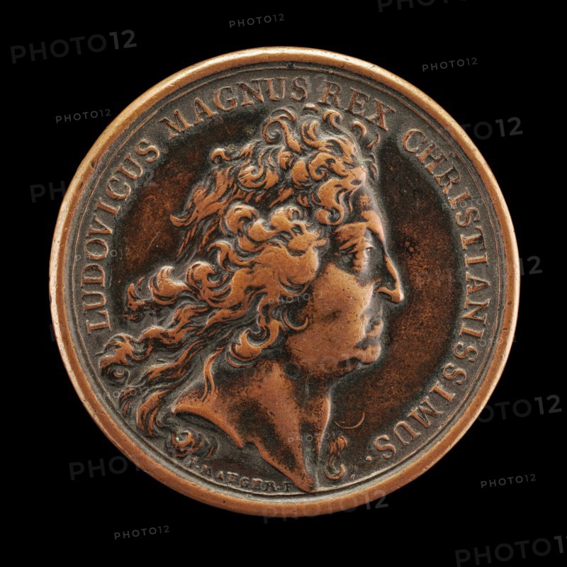 Louis XIV, 1638-1715, King of France 1643 [obverse], c. 1713.