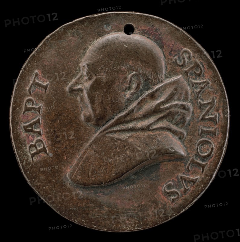 Battista Spagnoli of Mantua, 1447-1516, Carmelite Poet [obverse], c. 1513.