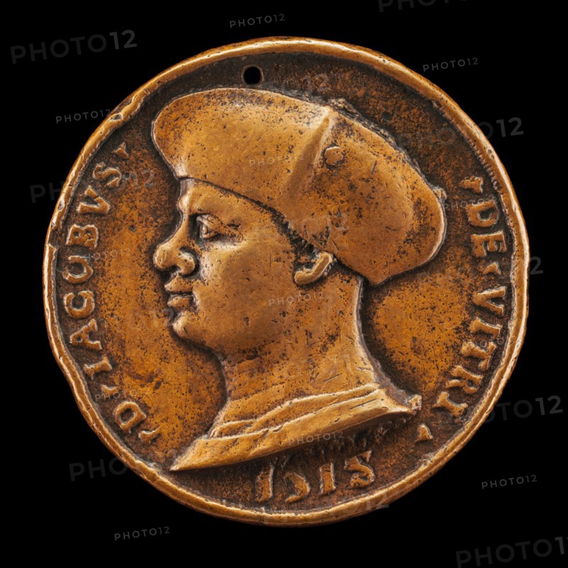 Jacques de Vitry-La Lière, died 1515, Canon, Dean, and Chancellor [obverse], 1518.