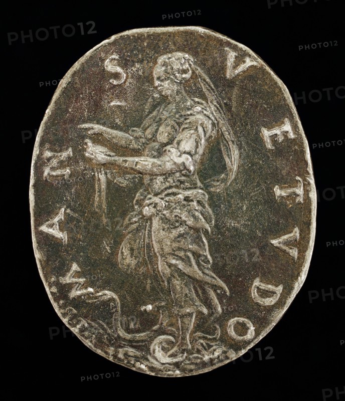Gentleness Standing on a Serpent [reverse].