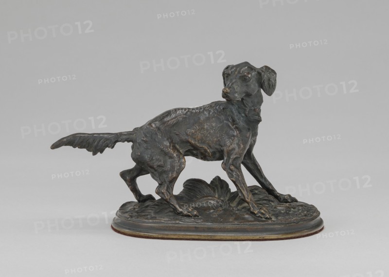 Spaniel (Diane), model after 1846, cast early 20th century.