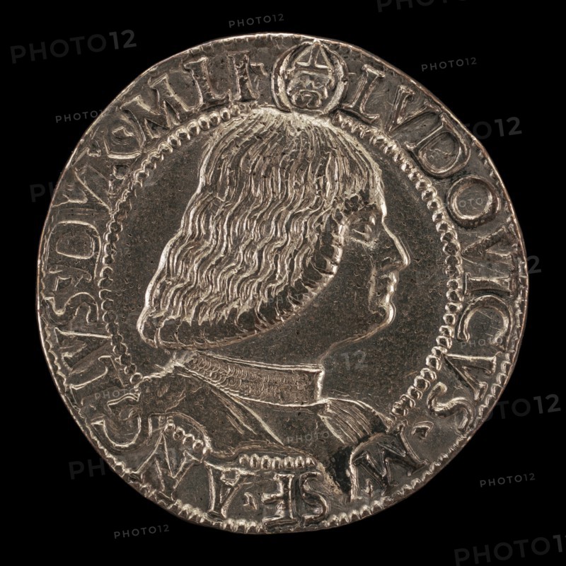Lodovico Maria Sforza, called il Moro, 1451-1508, 7th Duke of Milan 1494-1500 [obverse], 1494/1500.