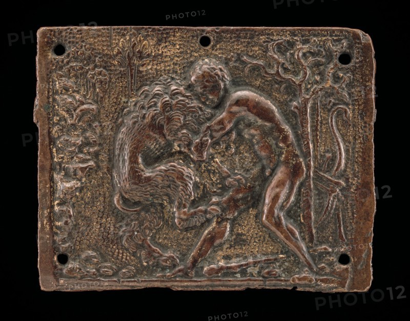 Hercules and the Nemean Lion, late 15th - early 16th century.