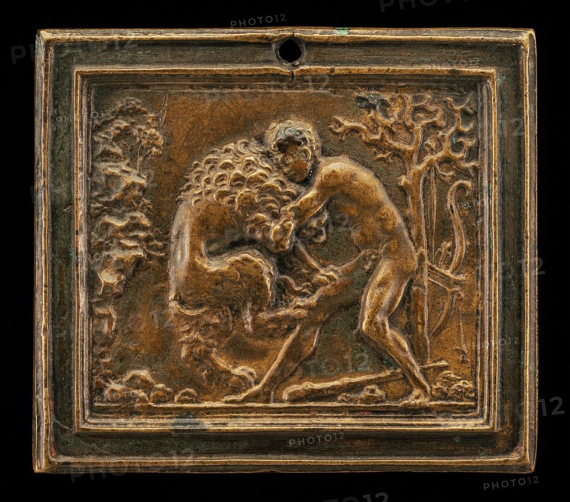 Hercules and the Nemean Lion, late 15th - early 16th century.