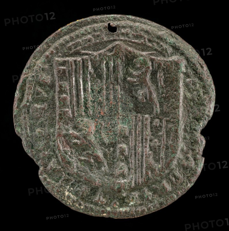Crowned Shield of Arms [reverse], late 15th century.