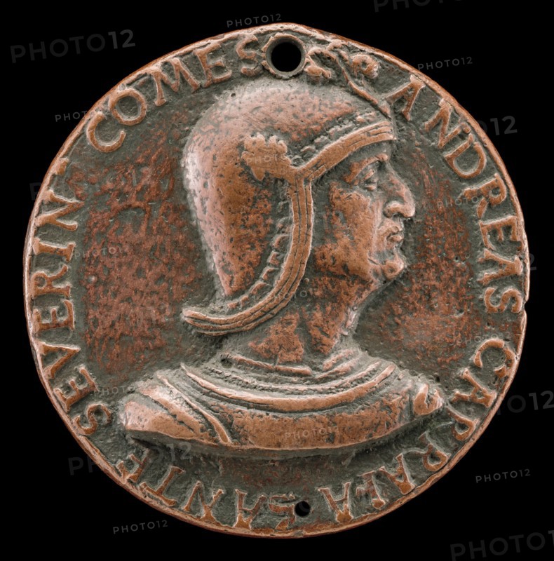 Andrea Caraffa, died 1526, Count of Santa Severina and Viceroy of Naples [obverse], early 16th century.