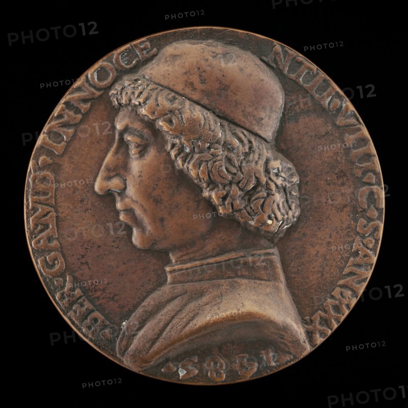 Bernardino Gamberia, 1455-1507, Private Chamberlain of Innocent VIII [obverse], 1485. Creator: Niccolo Fiorentino.