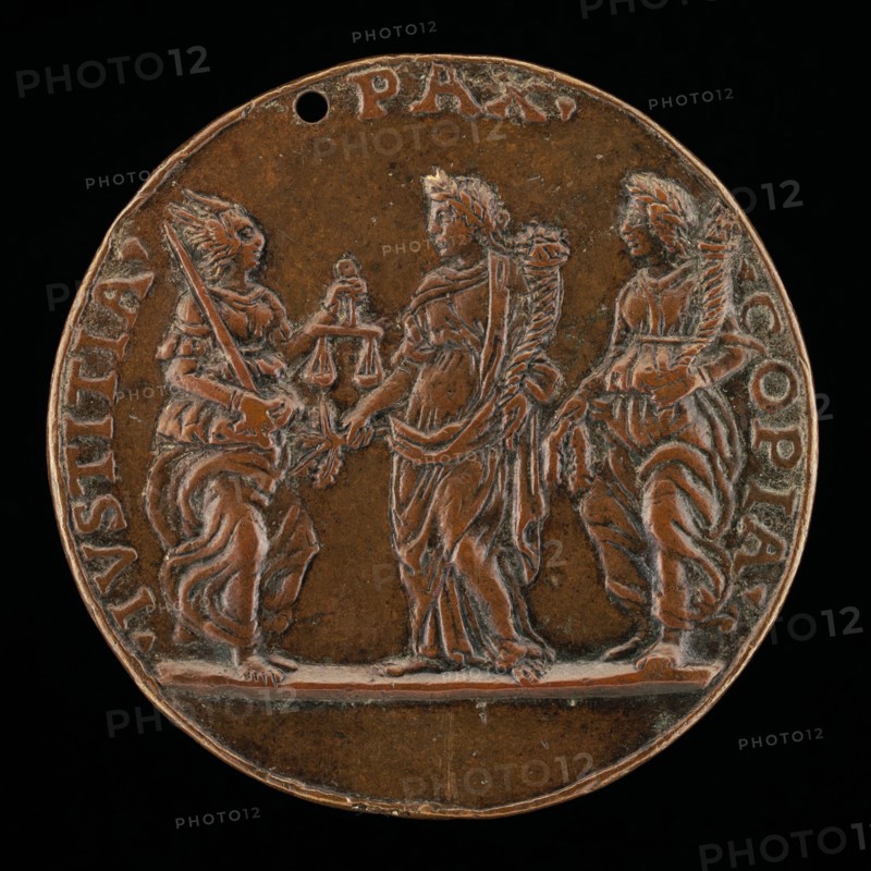 Justice, Peace, and Abundance [reverse], c. 1480/1486.