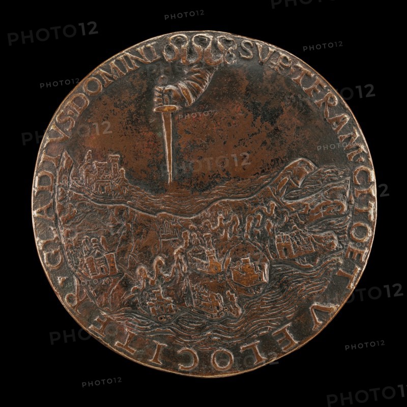 Italy Threatened by the Hand of God [reverse], c. 1497.