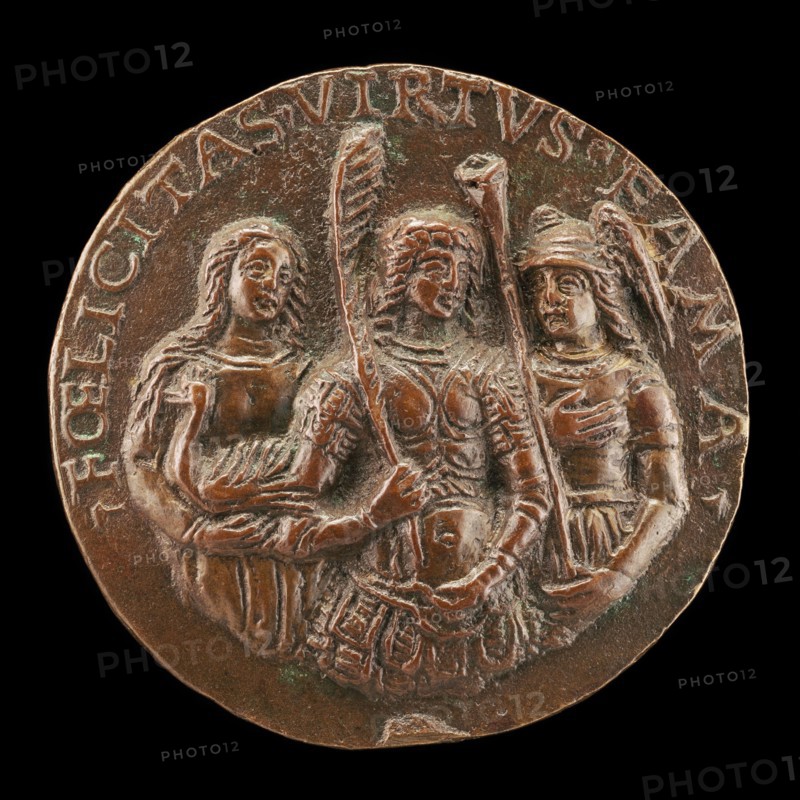 Felicity, Virtue, and Fame [reverse], c. 1490.