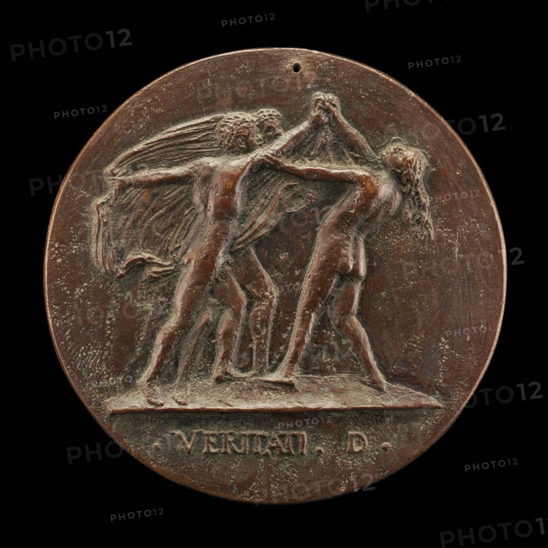 Truth Unveiled by Two Men [reverse], 1520s.