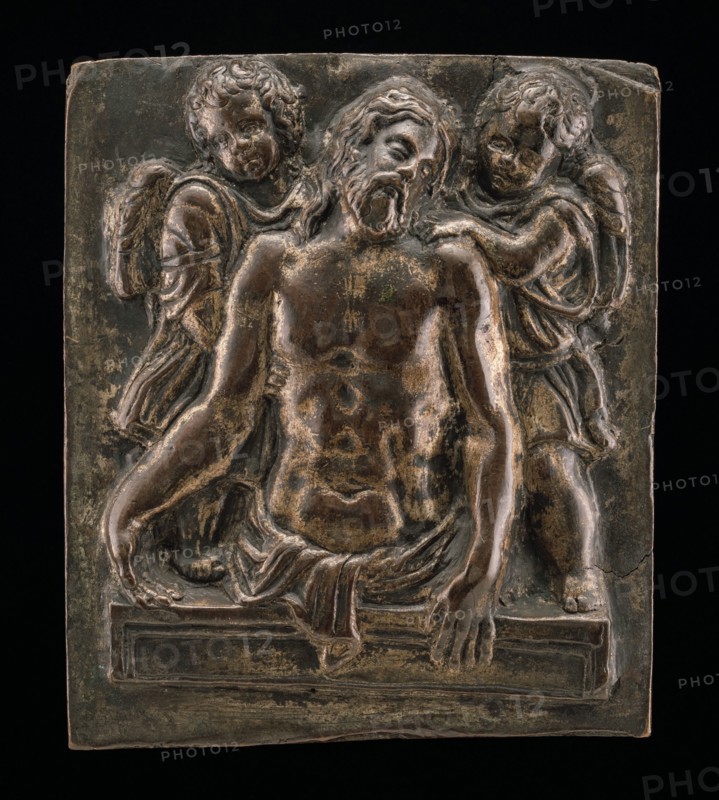 Christ's Body Held by Two Angels, 15th century.