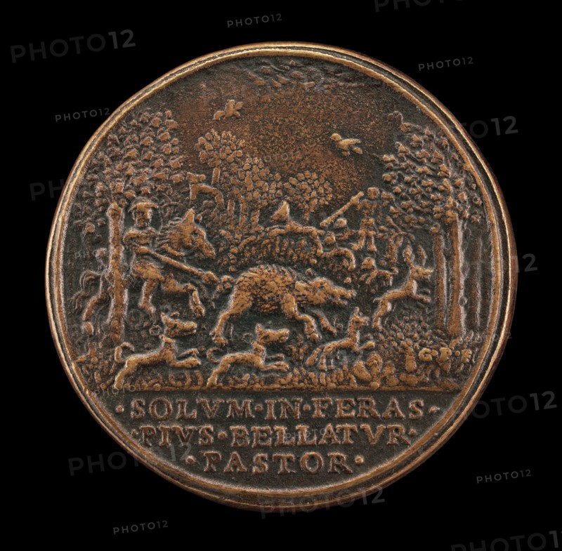 Boar Hunt [reverse], 1667/1682.