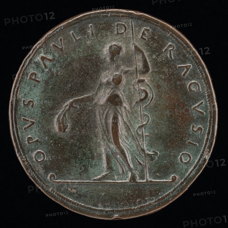 Female Figure with Purse and Scepter [reverse], c. 1450.