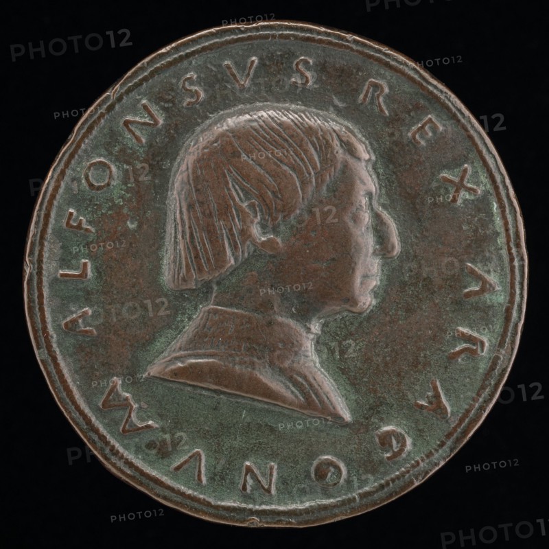 Alfonso V of Aragon, 1394-1458, King of Naples and Sicily 1442 [obverse], c. 1450.