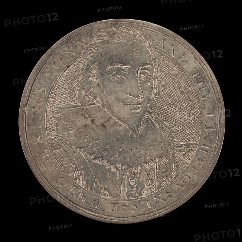 James I, 1566-1625, King of England 1603 [obverse], c. 1625. Probably by Simon de Passe.