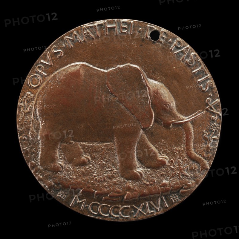 The Malatesta Elephant in a Meadow [reverse], 1446.