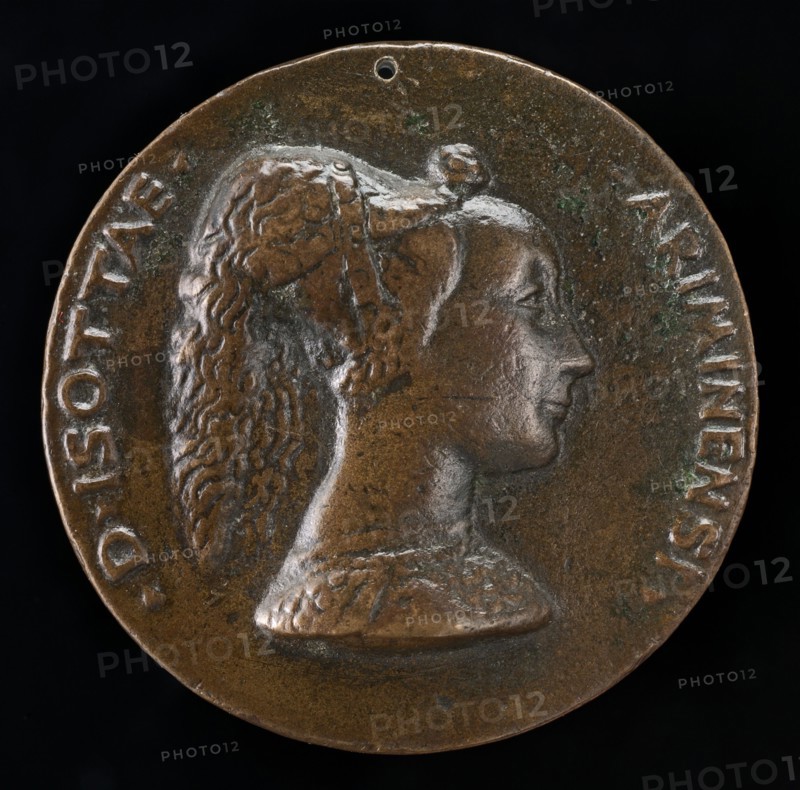 Isotta degli Atti, 1432/1433-1474, Mistress 1446, then Wife after 1453, of Sigismondo Malatesta [obverse], c. 1446.