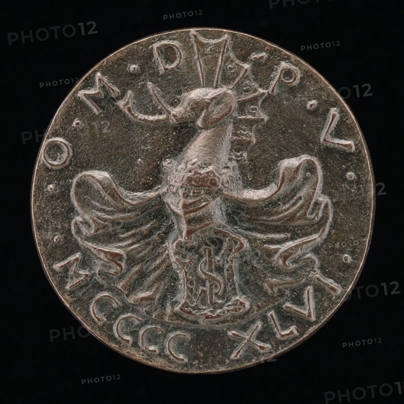 Shield, Helmet, Elephant-crest, and Mantling [reverse], 1446.