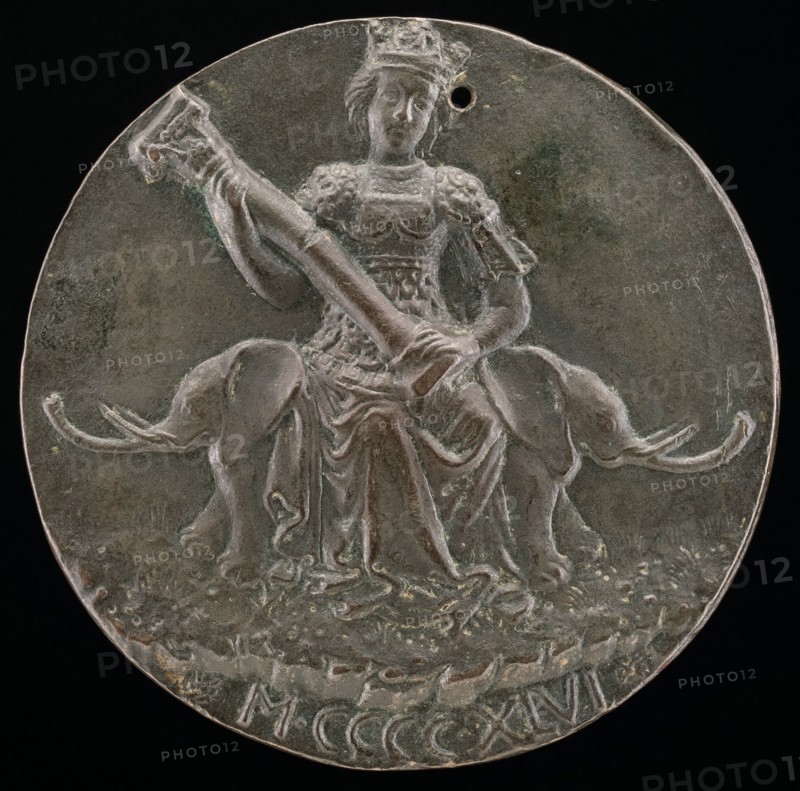 Fortitude Holding a Broken Column [reverse], 1446.