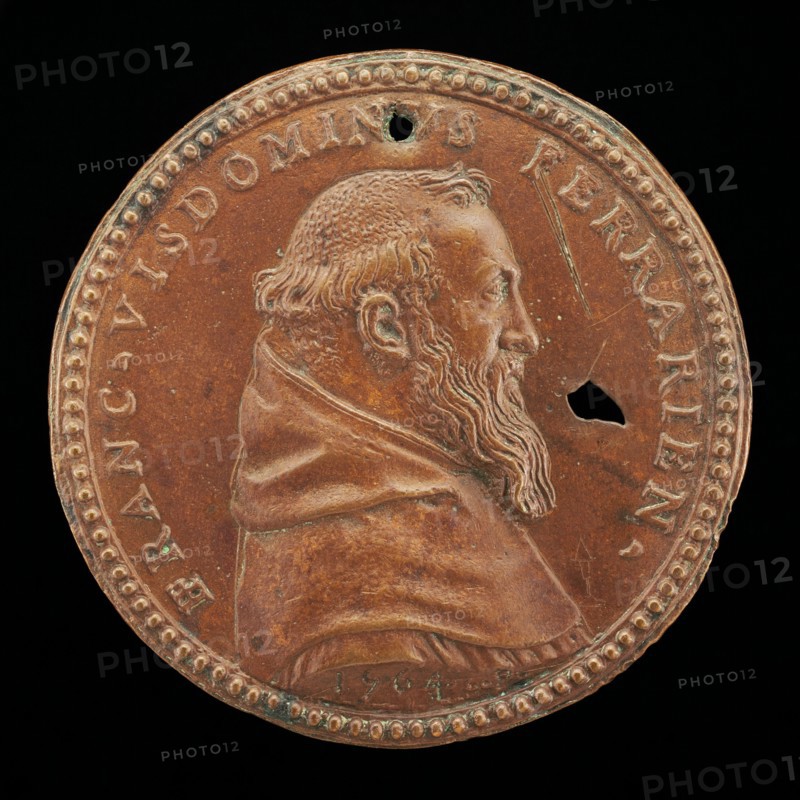 Francesco Visdomini of Ferrara, 1509-1573, Humanist and Hebraist [obverse], 1564.