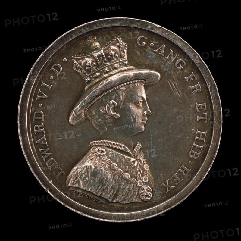 Edward VI, 1537-1553, King of England 1547 (Medal for the School of Christ's Hospital, Founded 1552) [obv], awarded 1846.