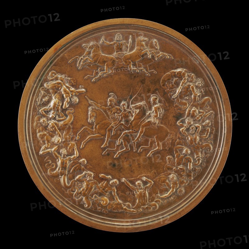 The Waterloo Medallion: The Victorious Generals Wellington and Blücher, with Jupiter's Conquest...[reverse], 1861.