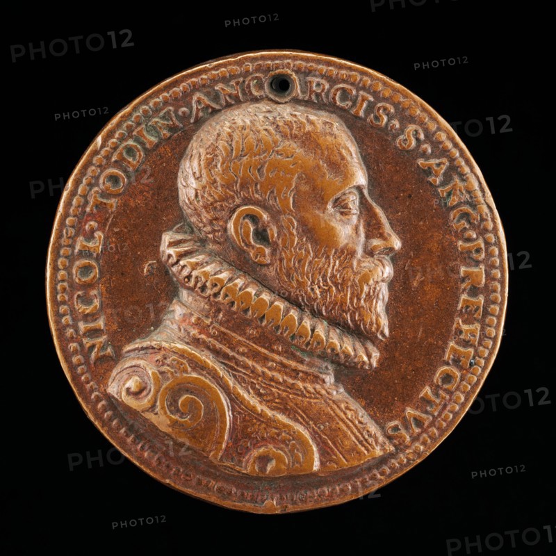Niccolo Todini of Ancona, Captain of Castel Sant'Angelo, 1585-1591 [obverse], 1585/1590.