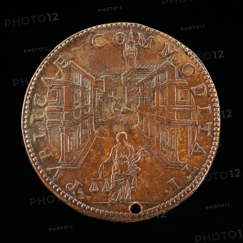 The Uffizi and the Palazzo Vecchio [reverse], 1561.